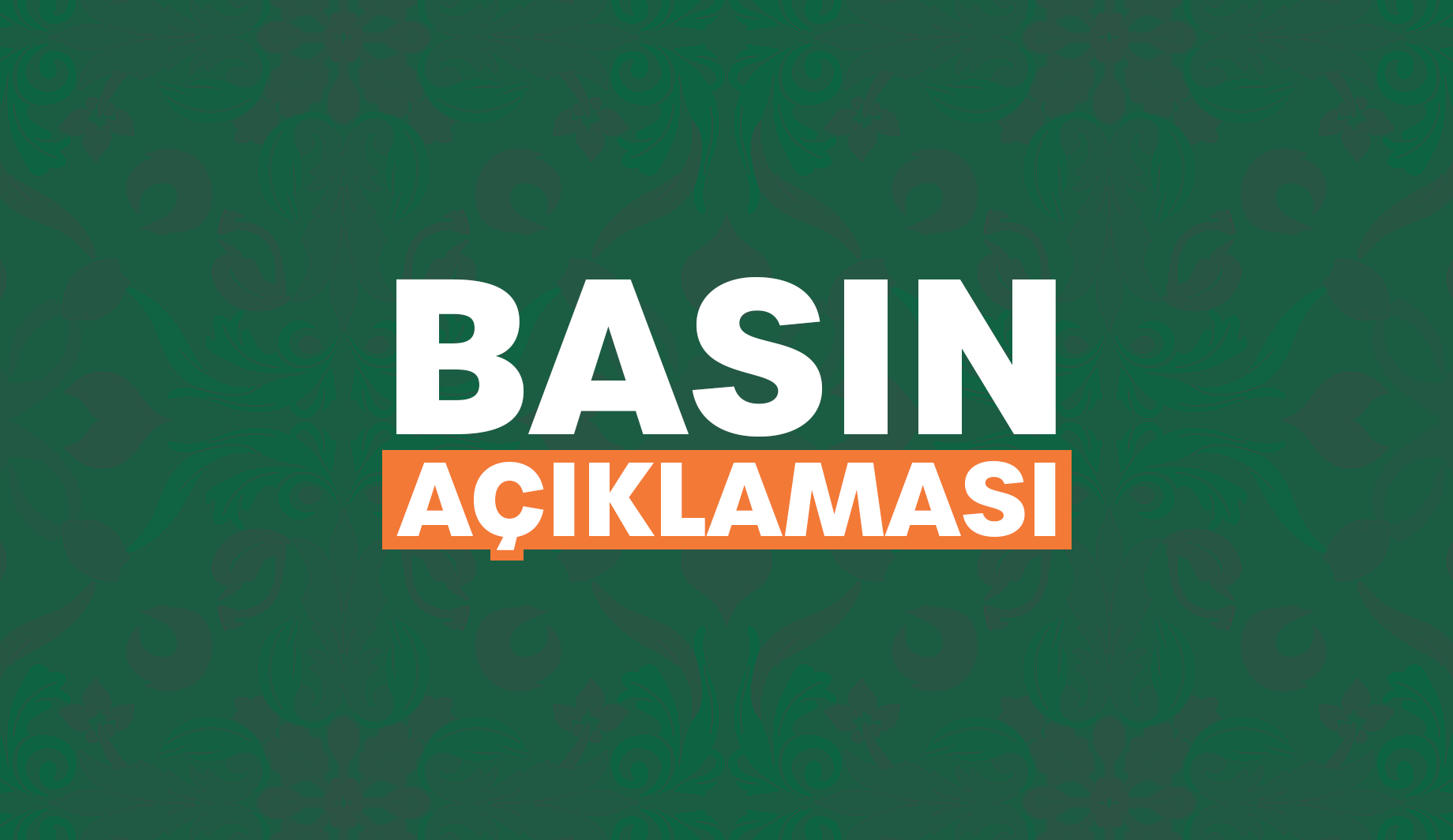 Şap hastalığı konusunda basın açıklaması